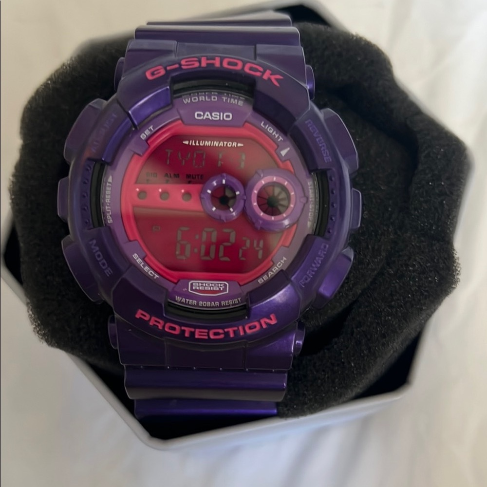 Casio G-Shock Vibrant Purple and Pink Timepiece